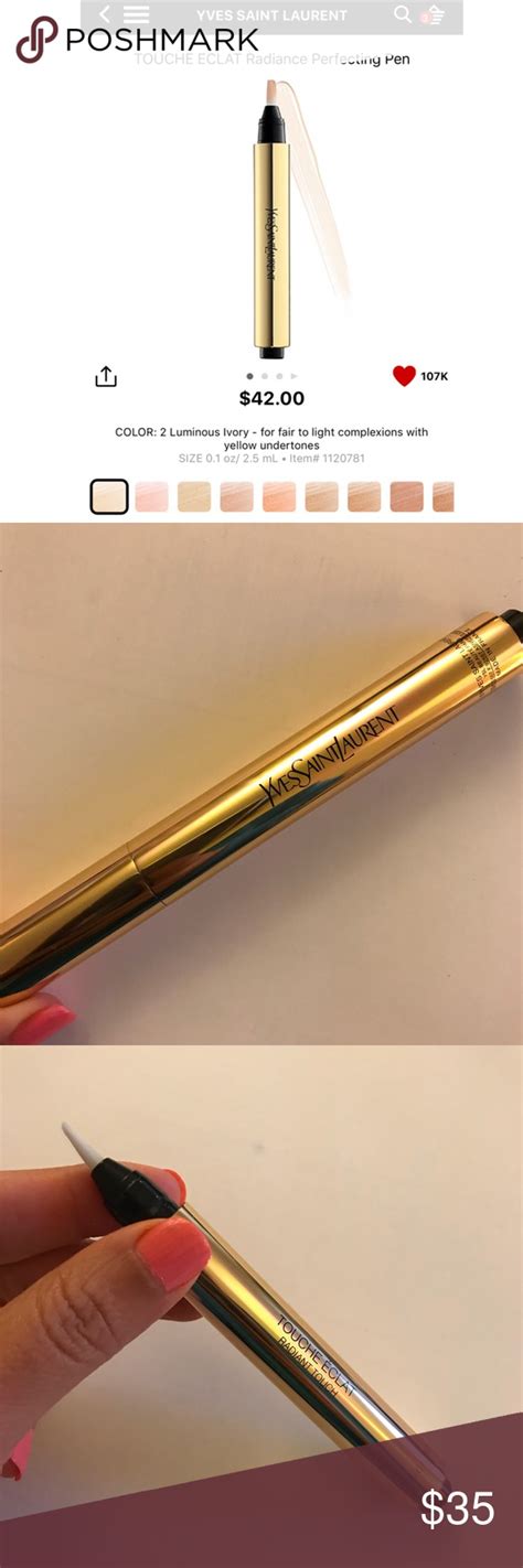 ysl luminous ivory highlighting pen|yves saint laurent pen.